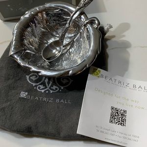 Beatriz Ball leaf bowl and spoon